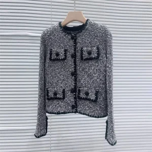 Spring 2026 Women's round Neck Color Block Long Sleeve Knitwear Y2K High Quality Fashion Commute Jacket Single Button Design - AliExpress Sweaters&Jumpers
