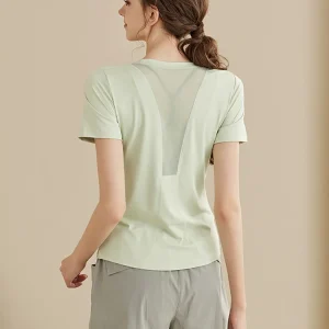 Women's Yoga Fitn Top ort Sve Running Sport Me Patchwork Qui Dry 2025 New Summer Faion Sensation T-irt - AliExpress Shirts & Blouses