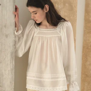 MintCheese Classic Sle Silk irt Lightweight as Cicada Wing Square Collar Aosphere Sense Women's Premium Faion irt - AliExpress Shirts & Blouses