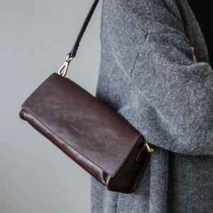 PNDME fashion vintage designer handmade genuine leather women's shoulder bag weekend casual real cow leather crossbody bag - AliExpress Women's Handbags