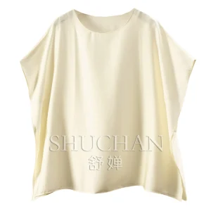 Expensive and Practical To Wear Blouse Elastic Silk Double Joe One-piece Square Towel Short-sleeved Shirt Women's 68L7 - AliExpress Shirts & Blouses