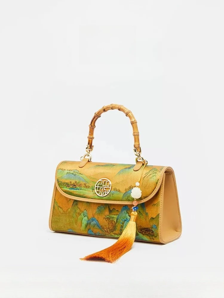 New Fashionable Women's Handbag, Chinese Style Mulberry Silk Single Shoulder Crossbody Handbag - AliExpress Women's Handbags