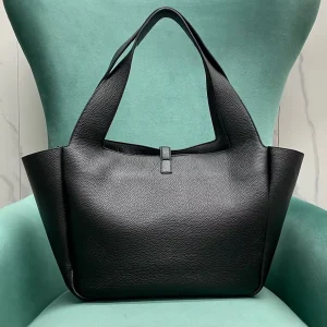 Genuine Leather Tote Bag For Women Elegant Large Capacity Shoulder Handbag Soft Grained Leather Work Shopping Top Handle Bag - AliExpress Women's Handbags