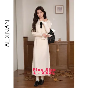 ALXNAN Plus Size Knit Cardigan Women Autumn Winter Warm Elegant Sweater Fashion Casual Bow Pearl Flower Buttons Tops D663083 - AliExpress Sweaters&Jumpers