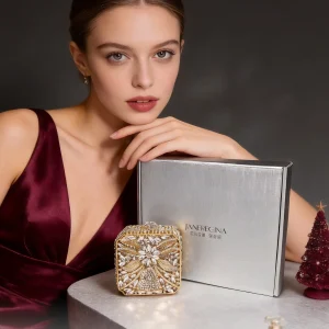 Elegant  Diamond Encrusted Bell Box Dinner Bag Luxury Handbag Fashionable European Style Hard  Party Purse for Youth - AliExpress Women's Handbags