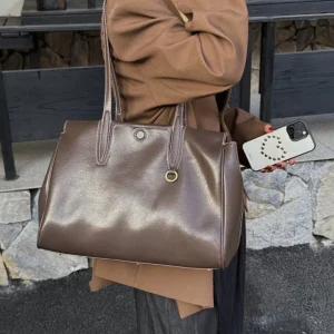 2026 Spring/summer New Niche High-end Retro Shoulder Tote Large Capacity Commuter Briefcase Bag for Unique Versatile High-end - AliExpress Women's Handbags