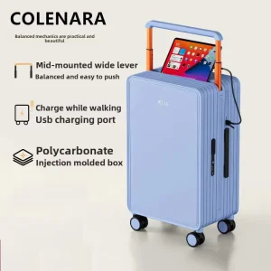 COLENARA ABS+PC Suitcase 20 Inch Men's Boarding Case 24"26 Inch Student Charging Trolley Case Women's Carry-on Travel Luggage - AliExpress Luggage