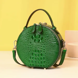 2026 Sunmer New Fashion Round Bag Women's Handbag Cowhie Leather Women's Bag Luxury Designer Genuine Leather Female Bag - AliExpress Women's Handbags