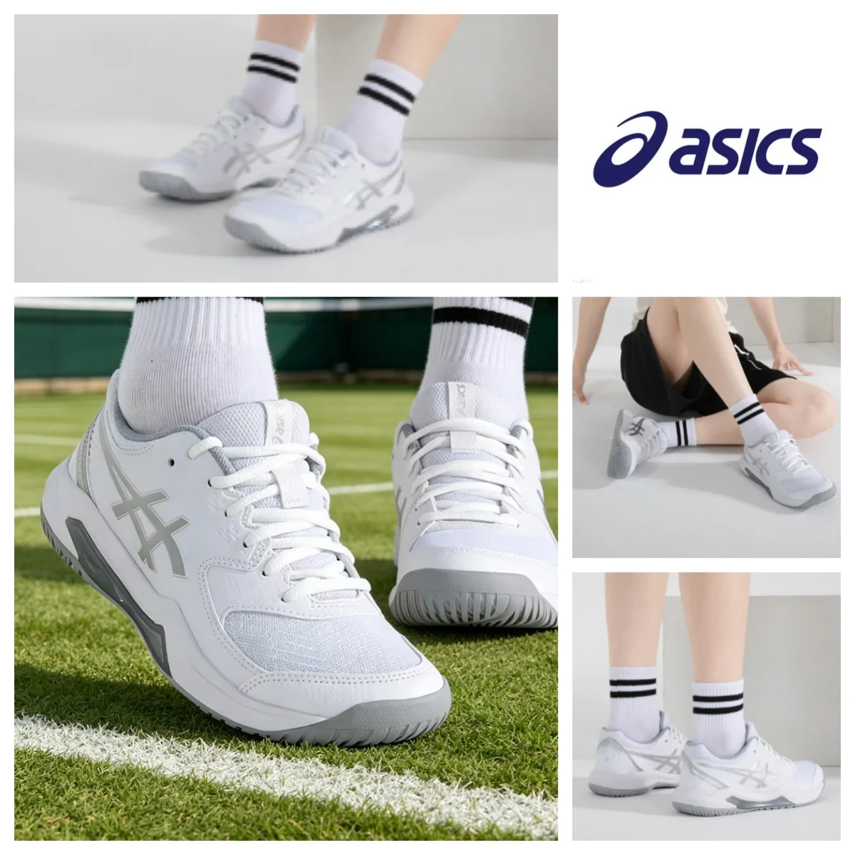 Asics Women Tennis Shoes, Breathable Non-slip Wear Resistant Lightweight Comfort Athletic Sports Sneakers 1042A237-101 - AliExpress Sneakers