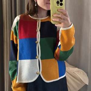 Color blocking Designer Cardigan Women Winter Spring Long Sleeve Casual Tops Outerwear Lady Fashion Cardigans Streetwear 2026 - AliExpress Sweaters&Jumpers