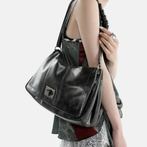 Wood River Card Vintage Underarm Large Capacity Commuter Tote Bag Crossbody Women's Bag 2026 New Style Soft PU Leather - AliExpress Women's Handbags