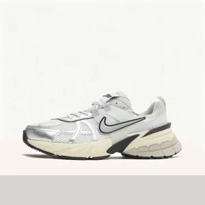 Nike V2K Run Women's Low-Top City Running Shoes in Silver/White Stylish Bright Colors, Comfortable Breathability FD0736-100 - AliExpress Sneakers