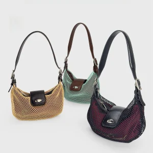 SpicyCapSoul Net Fisherman Shoulder Bag Top Layer Cowhide Crossbody Bag Women's Retro Artistic Style Summer New Handbag - AliExpress Women's Handbags