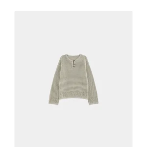 Mara Heavyweight Pure Cotton Knitted Floral Pattern Hollow out V-Ne Long Sve Women's Top Spring Season Casual Wear - AliExpress Sweaters&Jumpers