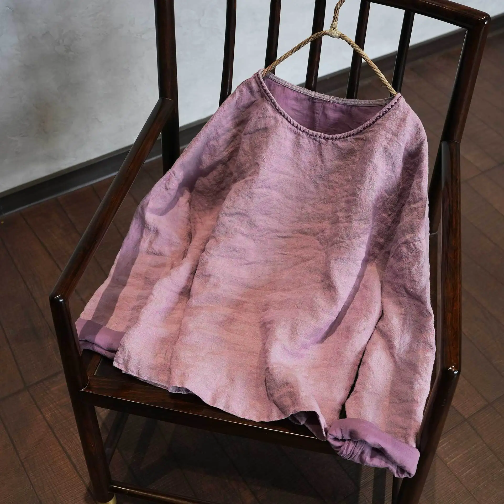 Original Retro Double Layer Linen irt Loose Long Sve Casual Sle Women's Top Breathable Comfortable Skin-Friendly - AliExpress Shirts & Blouses