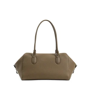 Women Top Grain Cowhide Bowling Shoulder Bag Large Capacity Genuine Leather Underarm Handbag Multi Pocket Tote Purse - AliExpress Women's Handbags