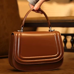 Brown Fashion Simple Tote Bag Genuine Leather BagHandbag Women Real Leather Female Shoulder Crossbody Bag Small - AliExpress Women's Handbags