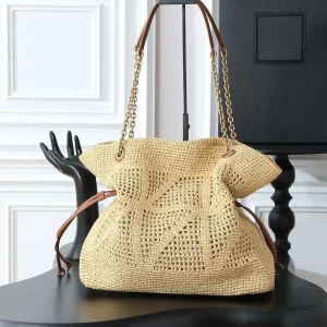 2026 Spring Summer Hot Sale New Fashion Beige Raffia Woven Bag, Versatile Large Capacity Tote for Shoulder & Hand Carry - AliExpress Women's Handbags
