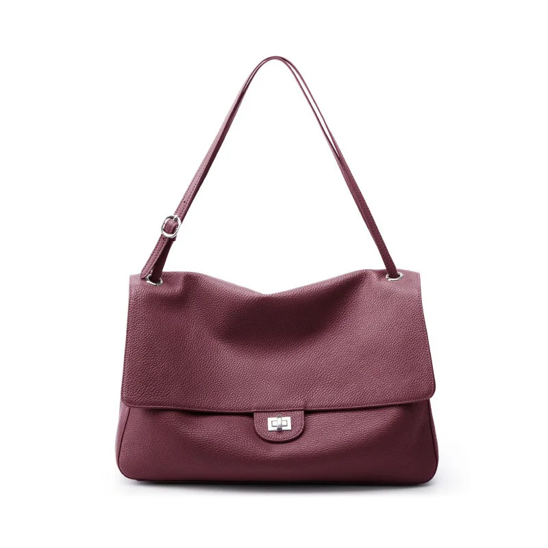 Women Genuine Leather Wear-resistant Handbag High Quality Large Capacity Tote Bag Female New Niche Design Shoulder Bags - AliExpress Women's Handbags