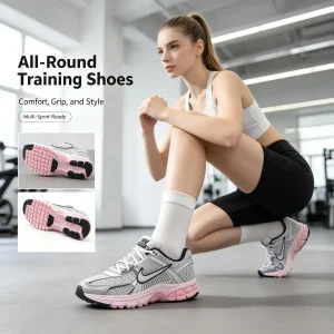 Nike Women's White Gray Pink Training Sneakers Breathable Non-Slip Shoes Comfortable Athletic Footwear for Gym Outdoor Sports - AliExpress Sneakers