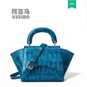 gete new alady bag leather blue one-shoulder bag crocodile leather fashion wing bag woman handbag - AliExpress Women's Handbags