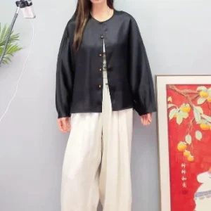 TAJIYANE 100% Mulberry Silk Shirt Women High Quality Xiangyun Sha Black Blouse Silk Cardigan Spring Tops for Woman Clothes 2026 - AliExpress Shirts & Blouses
