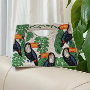 DOYUTIG Brand Women's Indian Beaded Handbag Retro Handmade Totes Lady Embroidery Bead Evening Party Bags N028 - AliExpress Women's Handbags