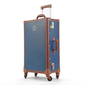 New Retro PU leather suitcase set women vintage travel bag boarding box trolley luggage girls high quality rolling suitcase - AliExpress Luggage