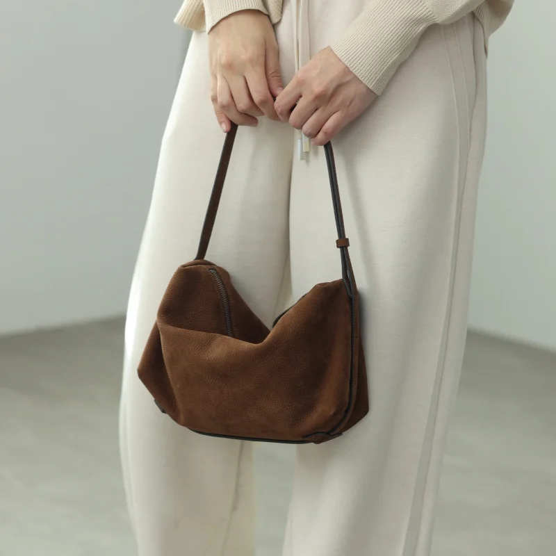 Women Genuine Leather Vintage Zipper Crossbody Bags Versatile Luxury Shoulder Bag With Adjustable Shoudler Strap Soft Handbag - AliExpress Women's Handbags