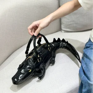 Custom Shaped Bag 3D Crocodile Shape Bag Single Crossbody Funny Creative Women's Bag - AliExpress Women's Handbags