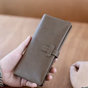 Fashion Handmade Cowhide Long Wallet Send Father and Boyfriend Birthday Present Card Holder Coin Purse Large Capacity Customized - AliExpress Women's Handbags