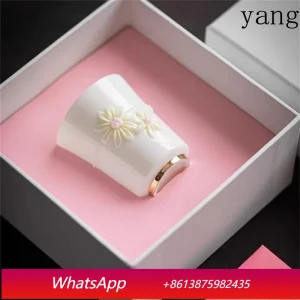 YJQ hand-squeezed flower master cup smell ** tea, women's special small tea cup gift - AliExpress Kitchen,Dining & Bar