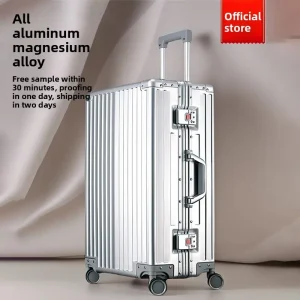 All Aluminum Magnesium Alloy 24 Inch Telescopic Luggage Aluminum Frame Travel Bag Women Cabin Friendly Travel Luggage - AliExpress Luggage