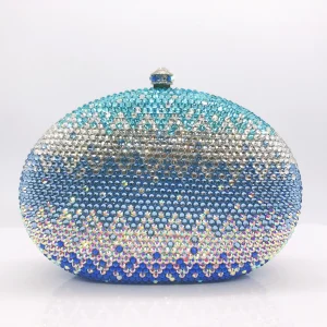Hot Selling Elegant Oval Gradient Rhinestone Perfect Banquets Clutch Women Evening Bag for Evening Party - AliExpress Women's Handbags