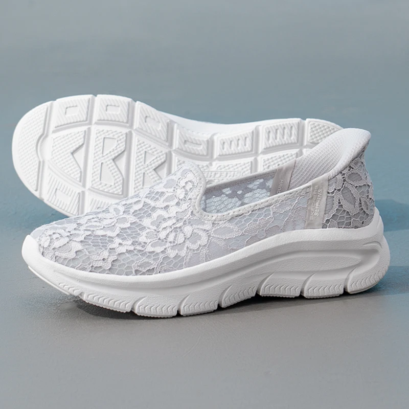 Skechers Women's Sneakers, Slip-On, Comfortable, Breathable, Cushioning, Wear-Resistant, Fashionable Casual Shoes 158858-Lgy - AliExpress Sneakers