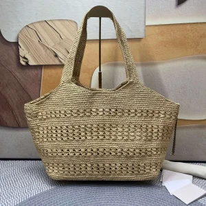 Summer 2026 Large Capacity Handwoven Raffia Straw Beach Bag for Women Oversized Shoulder Tote for Sunbathing Travel Vacation Dai - AliExpress Women's Handbags