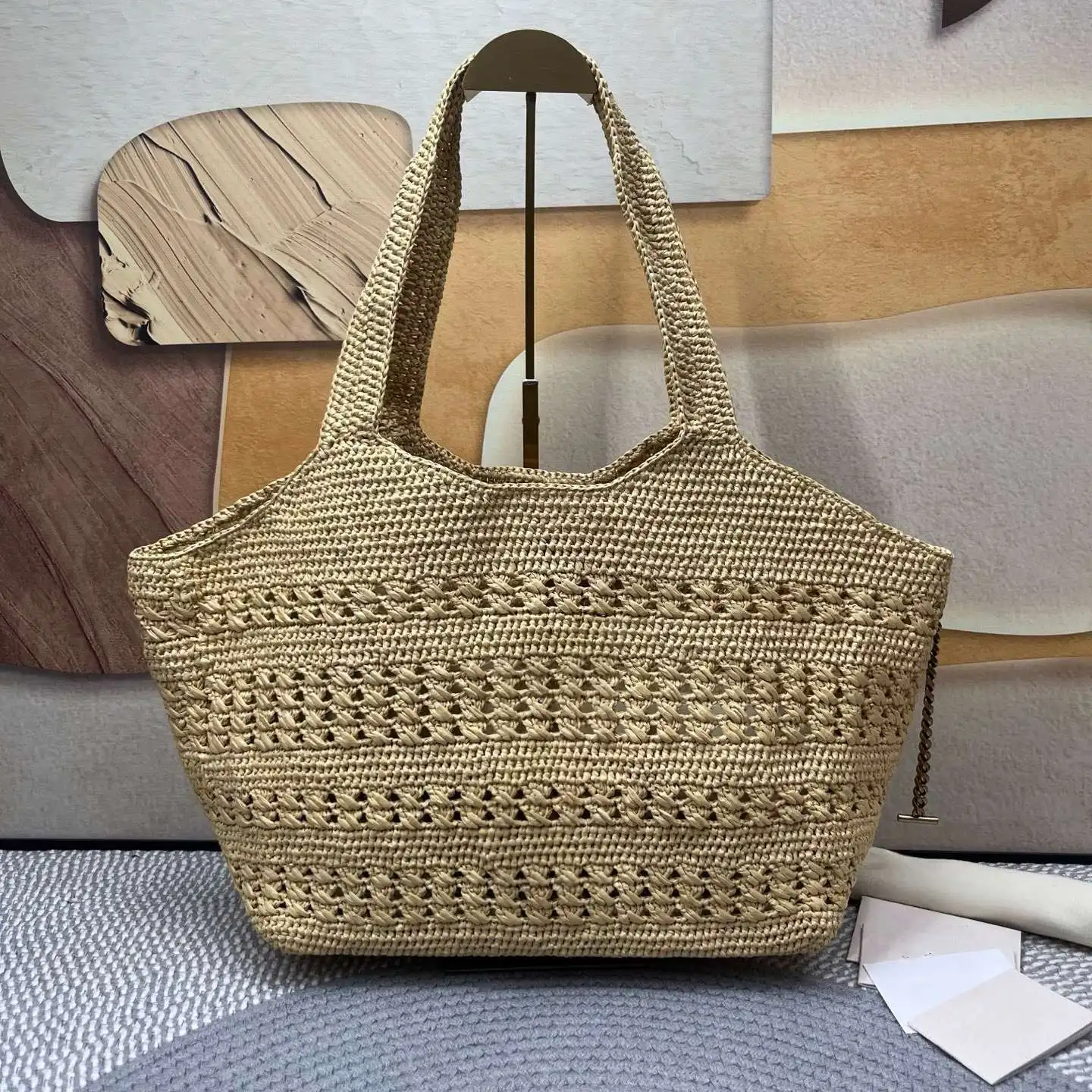Summer 2026 Large Capacity Handwoven Raffia Straw Beach Bag for Women Oversized Shoulder Tote for Sunbathing Travel Vacation Dai - AliExpress Women's Handbags