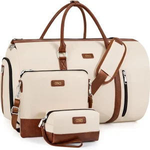 2-in-1 Convertible Garment Bag Set with Shoe Compartment, Large Travel Duffel for Women & Men - AliExpress Travel Bags