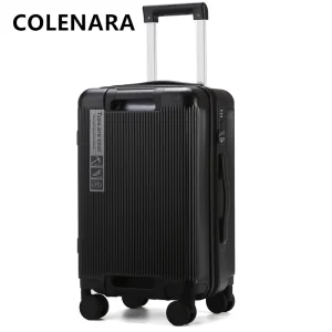 COLENARA Rolling Luggage ABS+PC Boarding Case Women's Trolley Case Trolley Style Travel Bag 20"22"24"26 Inch Cabin Suitcase - AliExpress Luggage