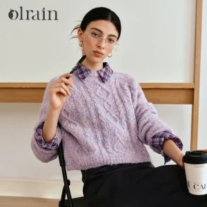 OLrain Fashion Pullover Sweaters for Woman 2026 Autumn Winter Solid O-neck Jumpers Elegant Commute Female Knitwear O57QM000583 - AliExpress Sweaters&Jumpers