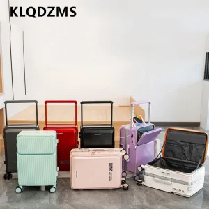 KLQDZMS Women's Luggage 20 Inch ABS+PC Boarding Box 24 Inch Multi-function Trolley Case Men's USB Charging Rolling Suitcase - AliExpress Luggage