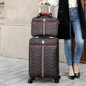 Fashion Travel Luggage 16/20/24 inch trolley suitcase men women carry on ins student popular trolley password pu leather luggage - AliExpress Luggage