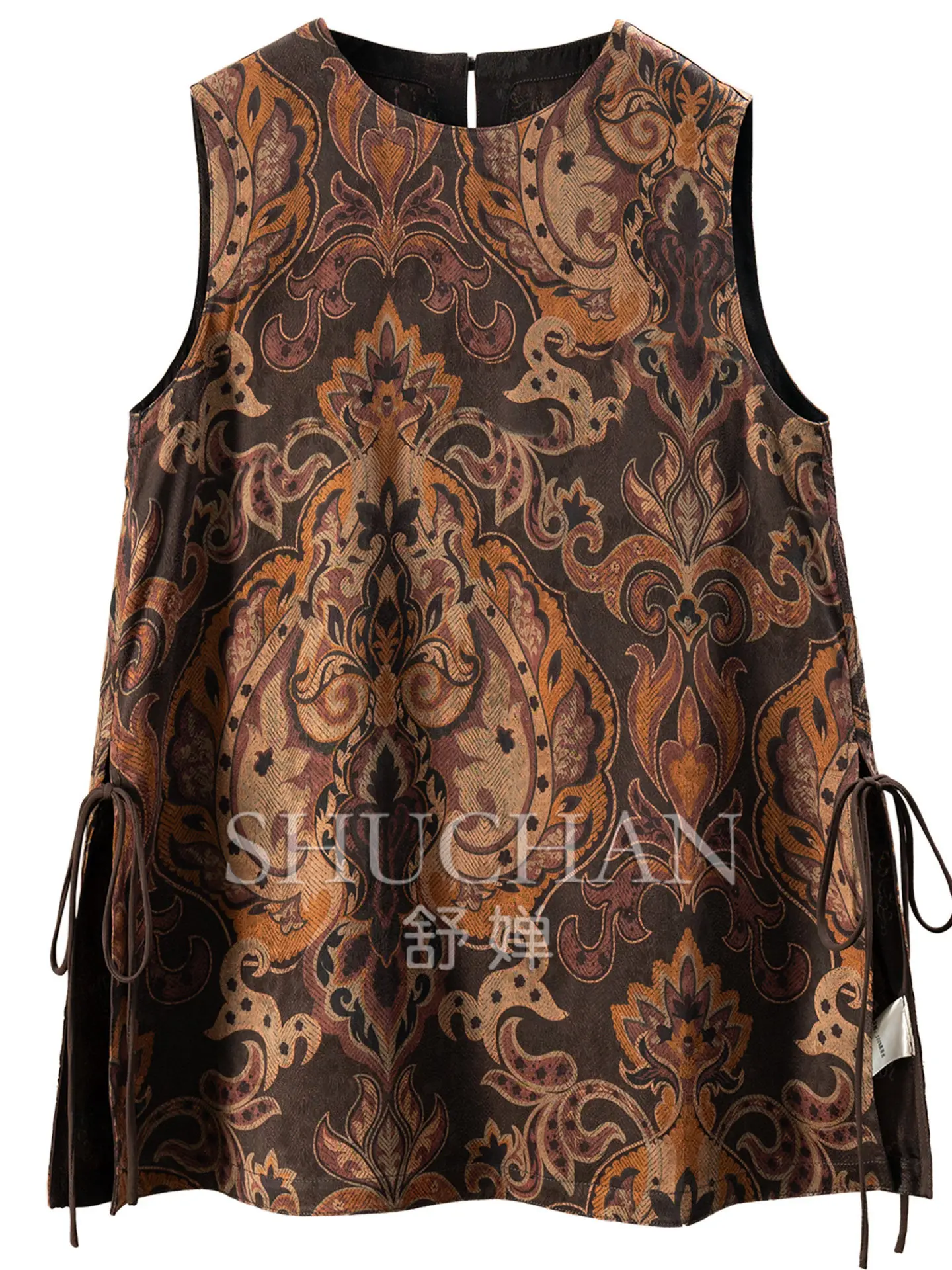 French Tank Top Retro Cashew Flower Silk Fragrant Cloud Yarn Strap Vest Shirt Women 51W9 - AliExpress Shirts & Blouses