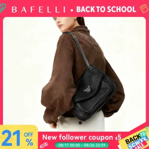 BAFELLI Trendy Chained Tote Bag for Women, Soft Leather Crossbody & Shoulder Bag, 2026 New Fashion Chic Luxury Handbag - AliExpress Women's Handbags