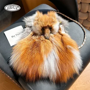 Cute Fox Hair Little Fox Fur Bag Phone Pouch Bag Woman Bags Single Shoulder Bags Luxury Designer Purses Handbags Messenger Bags - AliExpress Women's Handbags