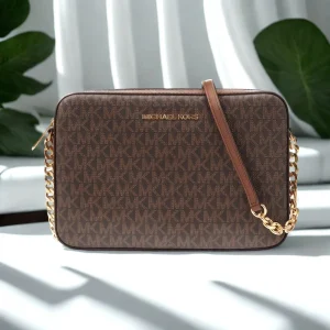 Michael Kors Ole Jet Set Item Large Women'S Pvc With Leather Single Shoulder Crossbody Bag Small Square - AliExpress Women's Handbags