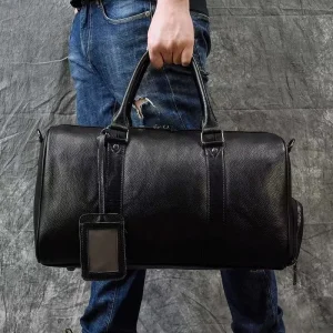 2026 New Cowhide Genuine Leather Travel Bags Luxury Men Large Capacity Portable Male Shoulder Bags Brand Vintage Travel Duffle - AliExpress Travel Bags
