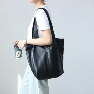 Large Capacity Genuine Leather Tote For Women Luxury Soft Casual Sigle Shoulder Bags - AliExpress Women's Handbags