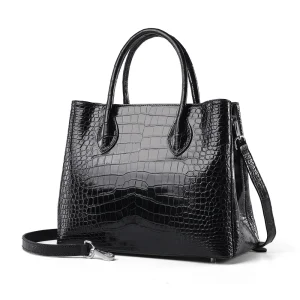 2023 New Designer Crocodile Leather Women Handbag Business Genuine Leather Lady Bag  Large Capacity Shoulder Crossbody Bag 40 - AliExpress Women's Handbags
