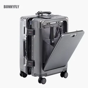 Premium PC Wide Trolley Luggage Front Opening Multi-Functional Women's 20-Inch Boarding Box and Men's 24-Inch Suitcase Combo - AliExpress Luggage